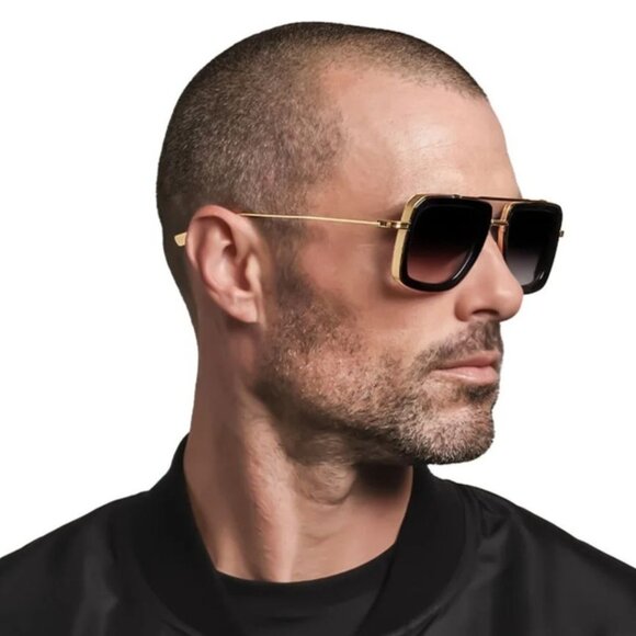 NEW  DITA SUNGLASSES GOLD BLACK MEN EYEWEAR DITA DITA DUBSIGNAL DTS465-A-01 - Picture 2 of 4